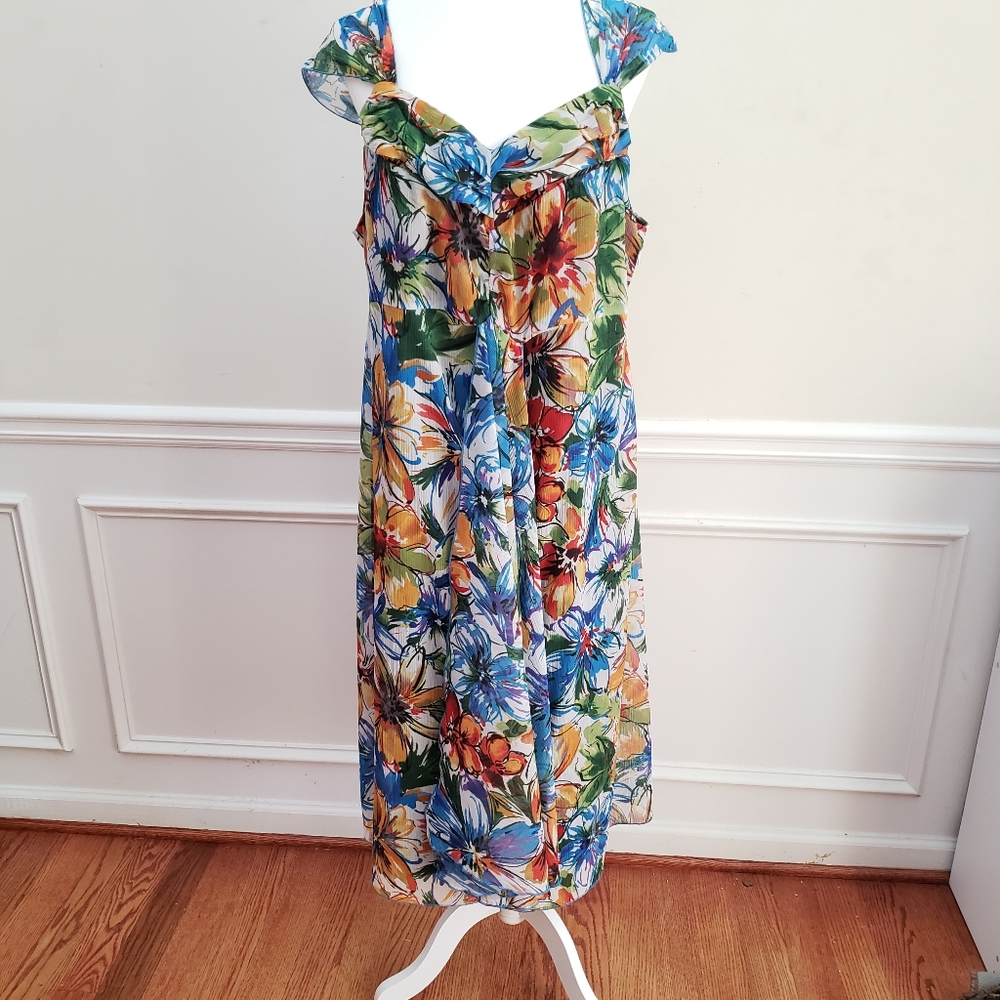 Lane Bryant Floral Maxi dress Size 16